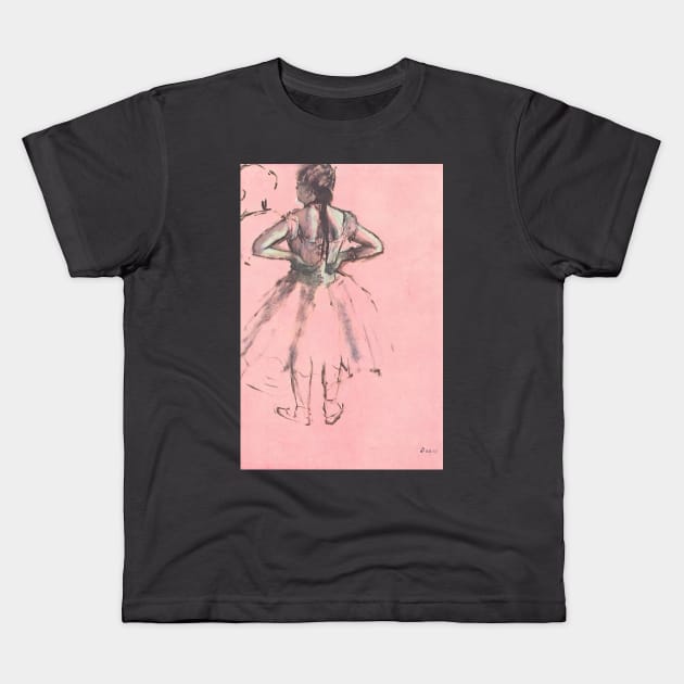 Dancer From the Back by Edgar Degas Kids T-Shirt by MasterpieceCafe